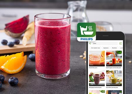 Philips HomeID app, smart app for recipes